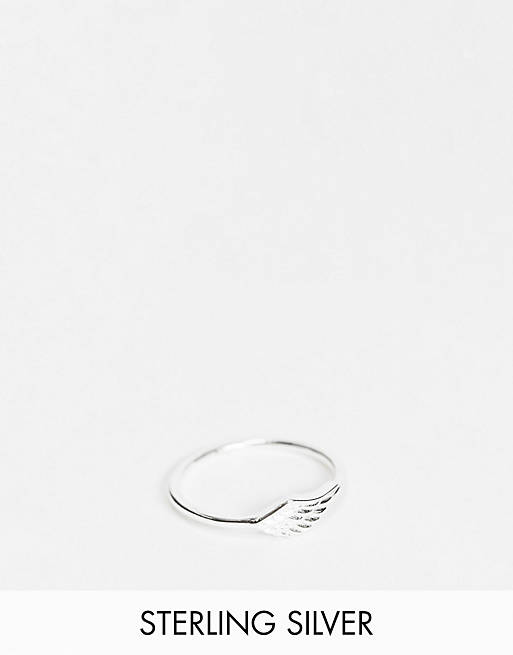 Bloom & Bay sterling silver feather ring