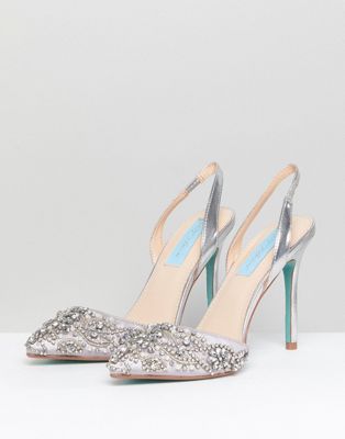 betsy johnson silver shoes