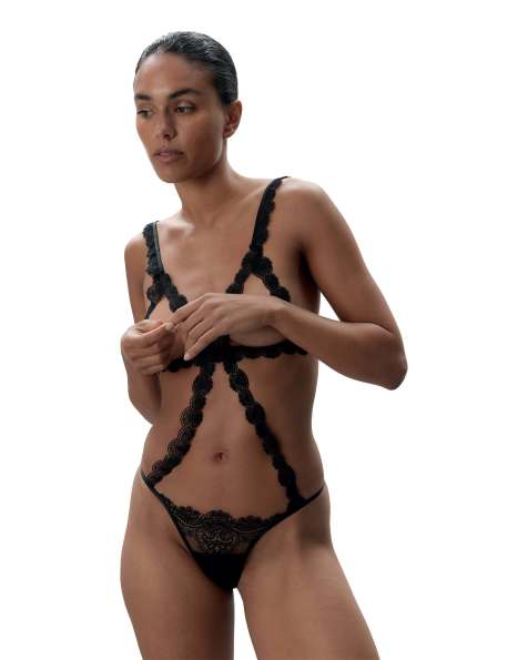 Bluebella Arella open soft body in black - view 1