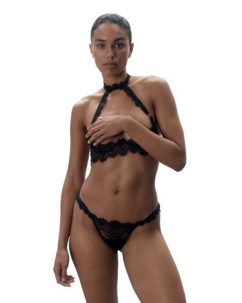 Bluebella Arella open wired bra in black - view 1