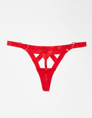BLUEBELLA ARIANA THONG WITH STRAPPING DETAILS 