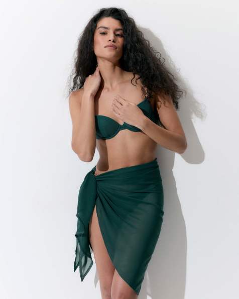 Bluebella Cori sarong in teal - view 1