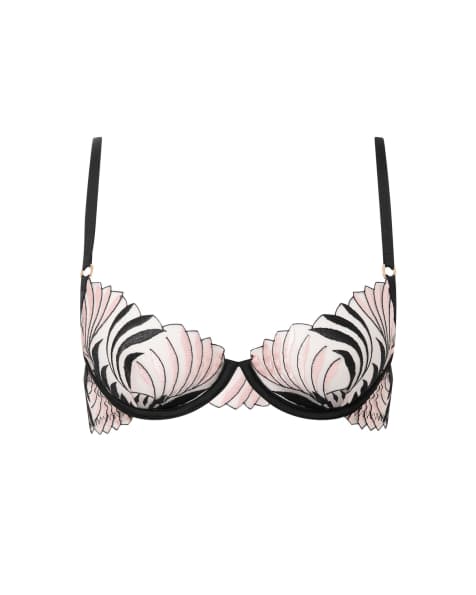 Bluebella Katerine wired bra in black/pearl/sheer - view 1