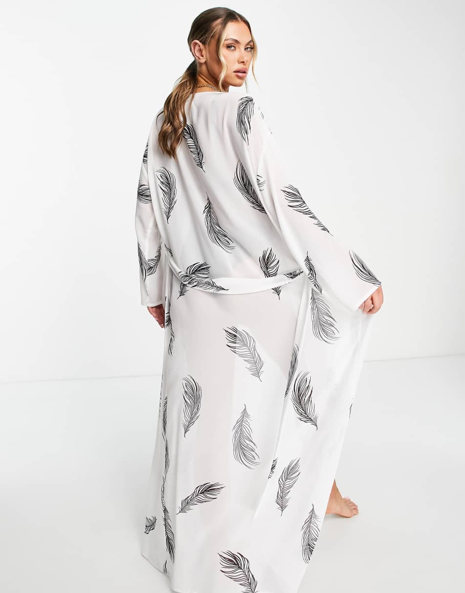 Chiffon Maxi Kimono