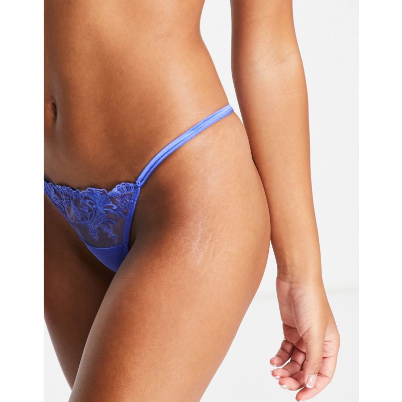 Intimo sexy Donna Bluebella - Marseille - Completo intimo in rete blu con ricamo