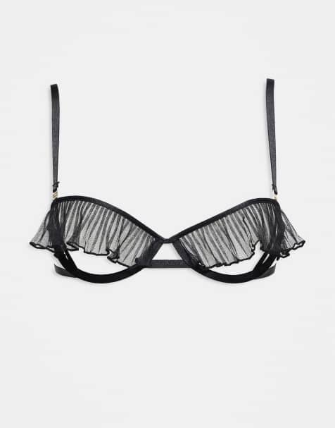 Bluebella Matisse Semi-Open Wired Bra in black - view 1