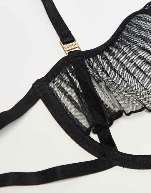 Bluebella Matisse Semi-Open Wired Bra in black, 5 of 5
