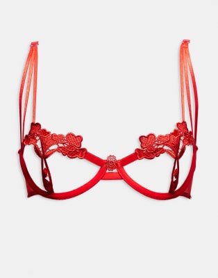 Bluebella Nova wired bra in red