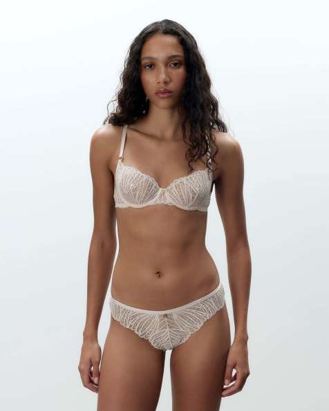 Bluebella Peyton Lace Thong in Pearl Pink - view 1