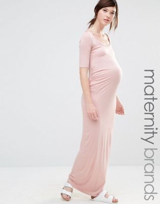 maternity jersey maxi dress