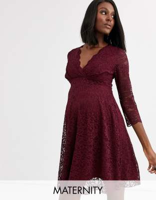 wine skater dress