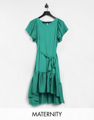 jade green maternity dress