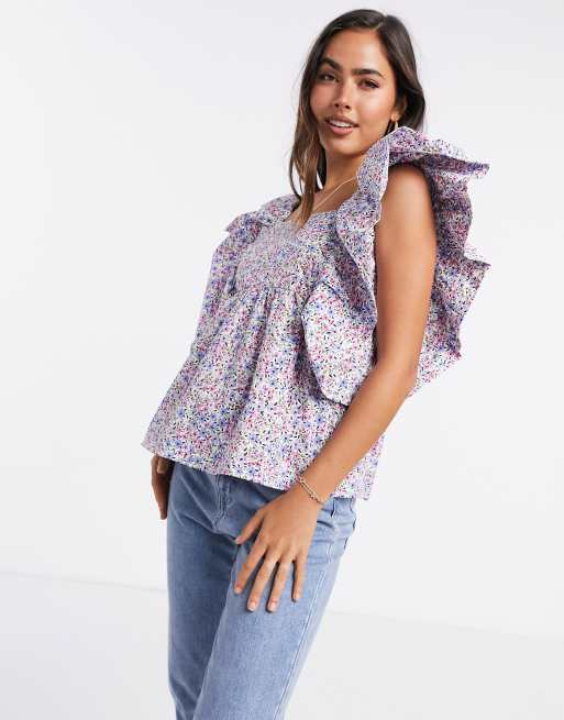 Blusas cheap violeta mango