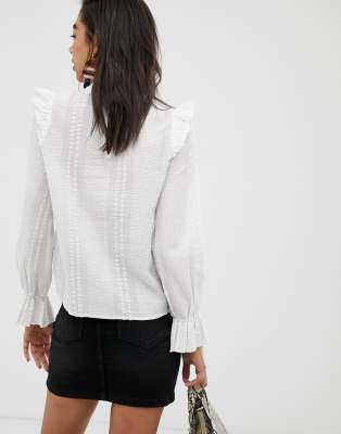 stradivarius blusa blanca