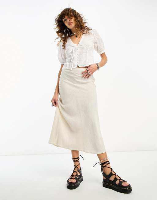 Blusa blanca vintage 2025