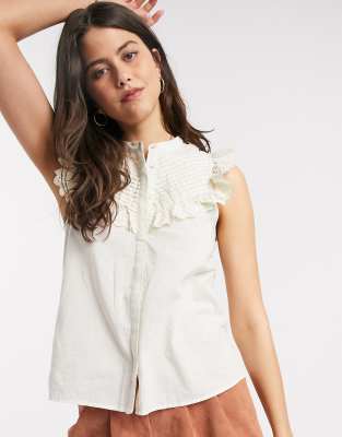 camisa blanca mujer asos