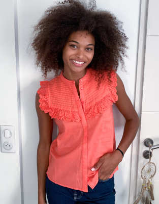 camisa blanca mujer asos