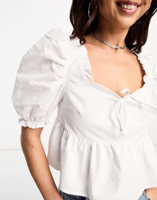 Blusa mesonera blanca new arrivals