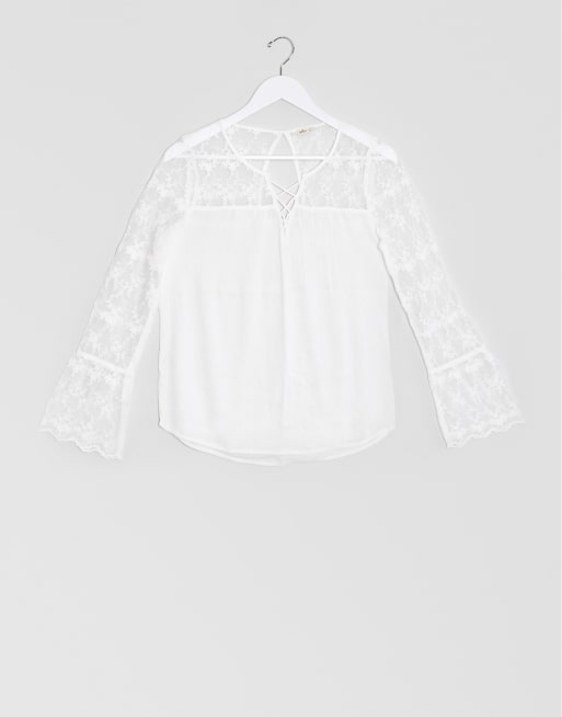 de manga larga blanco de Hollister | ASOS