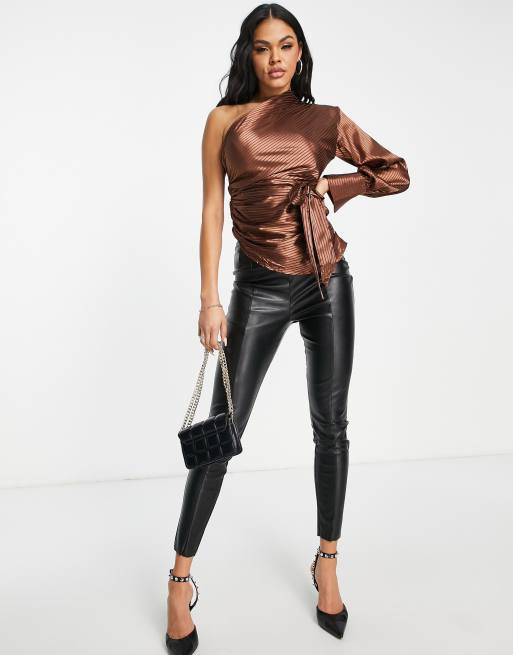 Blusa marron chocolate new arrivals