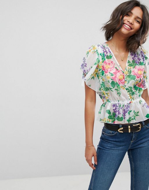 Модные блузки с цветами