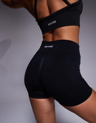 Bo&tee Bo + Tee Define Luxe Mini Shorts In Black