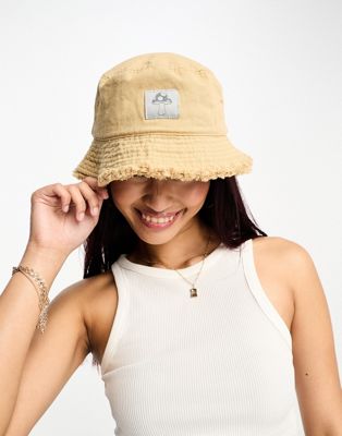 Boardmans bucket hat with mushroom motif in beige - ASOS Price Checker