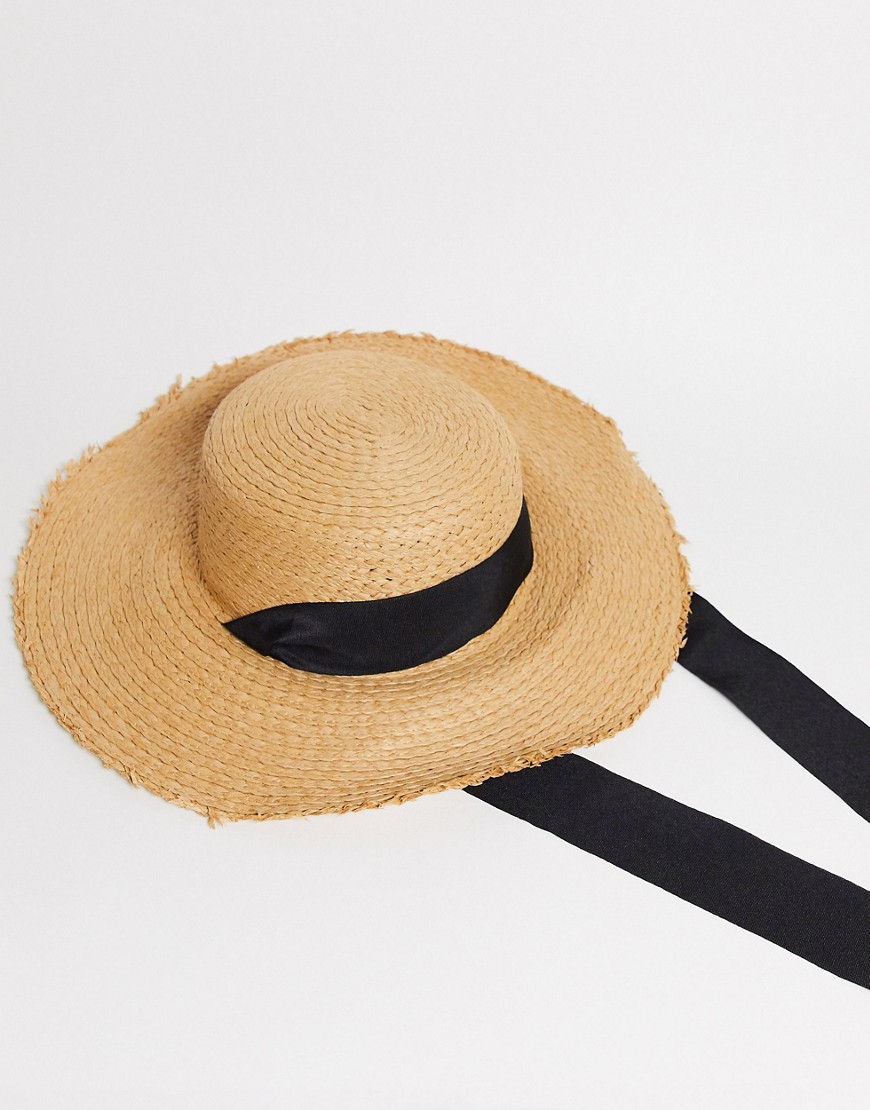 Boardmans - Cappello da sole con dettagli color cuoio