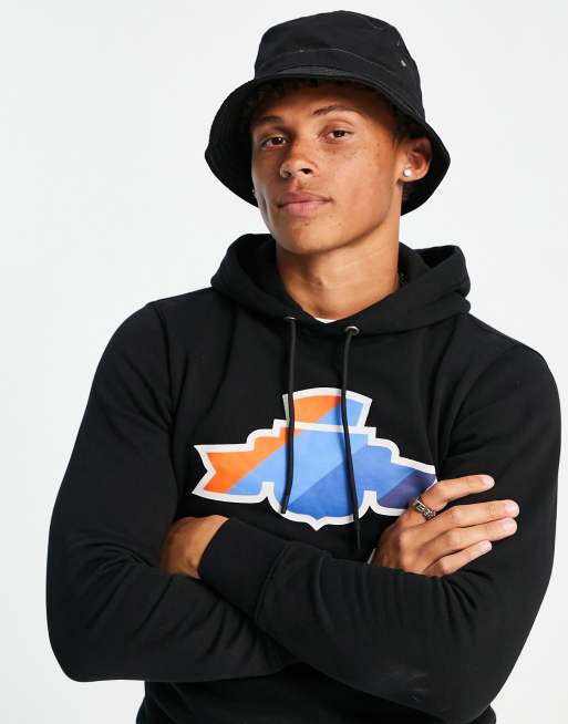 Boardmans – Czarny kapelusz typu bucket z troczkami