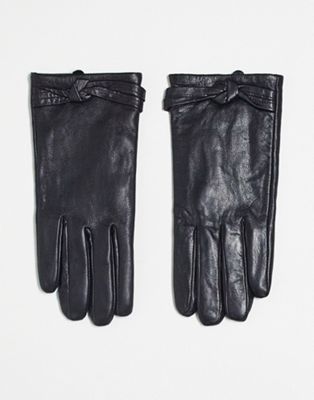 Boardmans leather gloves in black - ASOS Price Checker