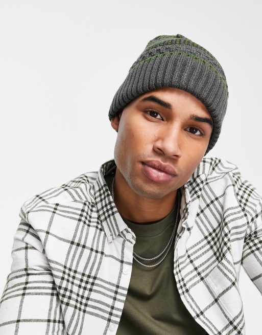 Boardmans - Gebreide beanie met wafelstructuur in groen