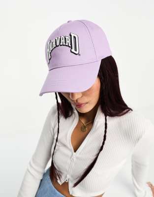 Boardmans Boardmans Harvard University cap in lilac-Purple