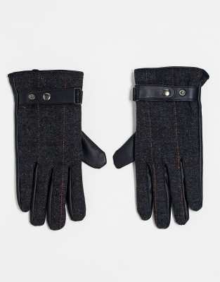 Boardmans herringbone gloves in multi