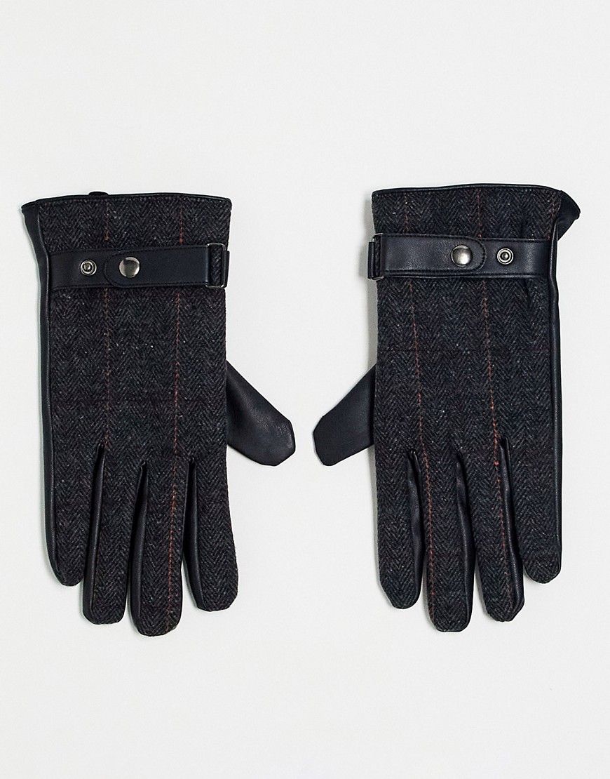 Boardmans herringbone gloves in multi