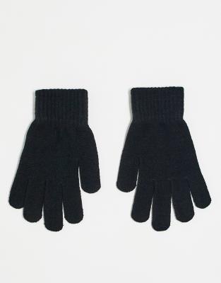 Boardmans Boardmans knitted gloves in black