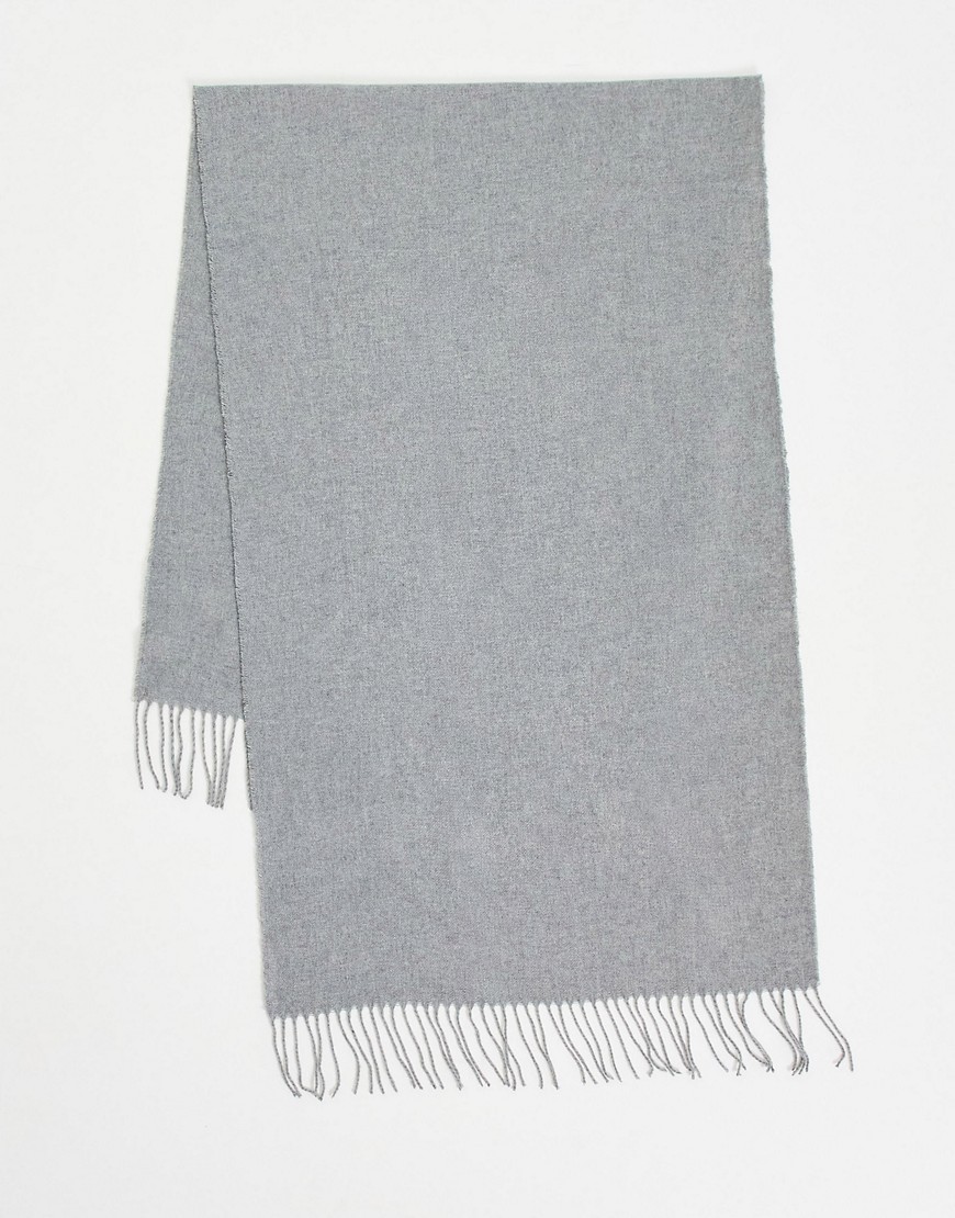 Boardmans knitted scarf in gray