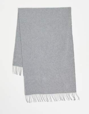 Boardmans Boardmans knitted scarf in grey
