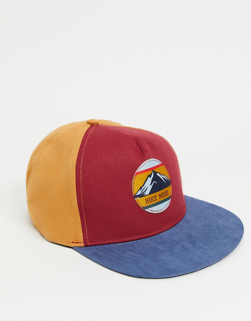 Boardmans logo flat peak cap-Red
