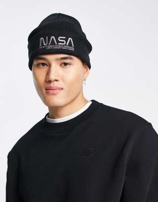 NASA beanie in black