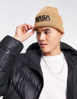 NASA beanie in sand-Neutral