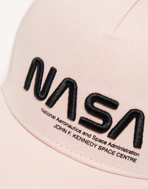 Boardmans – Różowa czapka z daszkiem z napisem NASA, 3 z 4