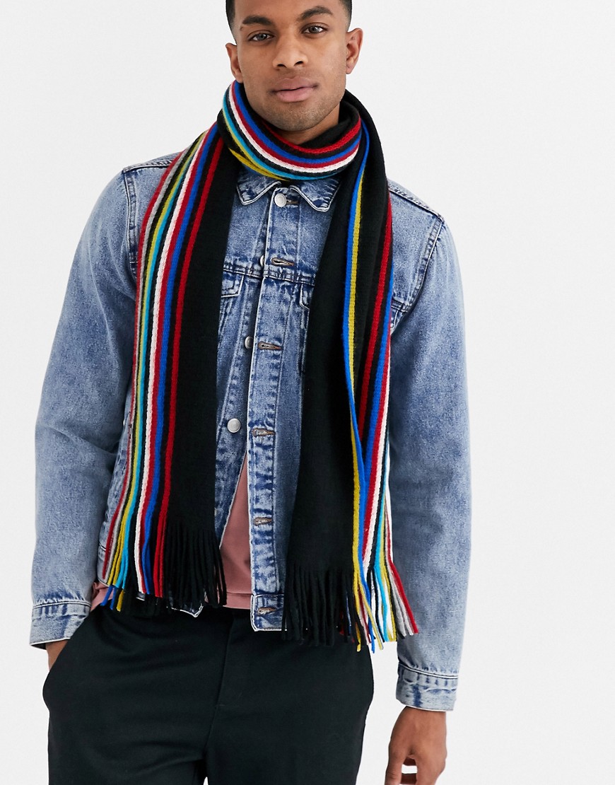 Boardmans - Sciarpa in maglia a righe multi-Multicolore