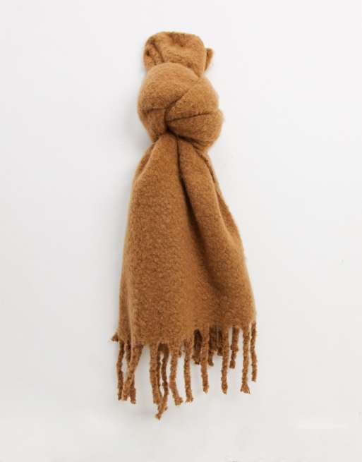 Boardmans - Super fluffy sjaal in camel - BEIGE