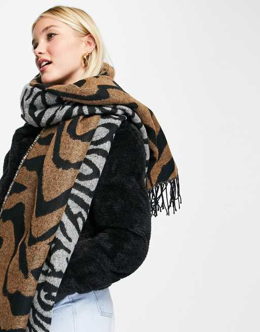 Tiger Print Scarf