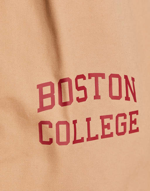 Boardmans - Tote bag à inscription Boston College - Beige, 4 de 4