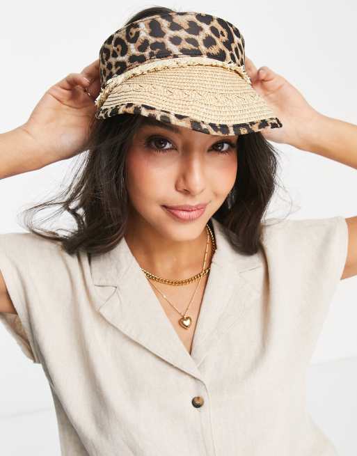 Boardmans - Visor-solbriller i neutral leopardprint
