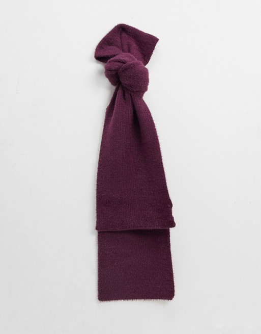 Boardmans zola sponge knit scarf in burgundy