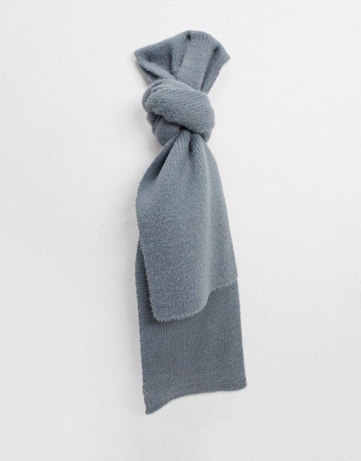 Boardmans zola sponge knit scarf in grey