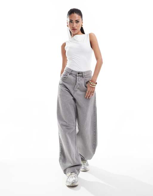 Body blanco con cuello barco y acabado mate de Abercrombie & Fitch, 3 de 4