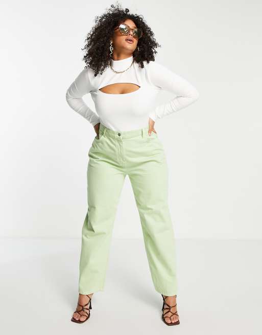 Body blanco con detalle abertura de tacto de ASOS Curve Edit | ASOS